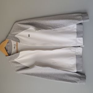 Lacoste Sport White Long Sleeve Zip Up Track Jacket 44